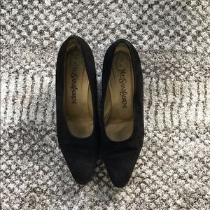 Vintage Yves Saint Laurent Suede Pumps